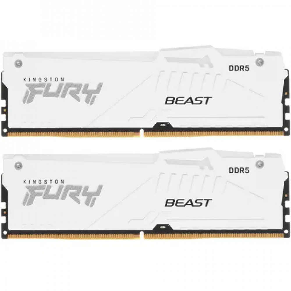 ОЗУ Kingston Fury Beast White KF560C36BWEAK2-64 DIMM, DDR5, 64 Гб (2 х 32 Гб), 6000 МГц - миниатюра 2