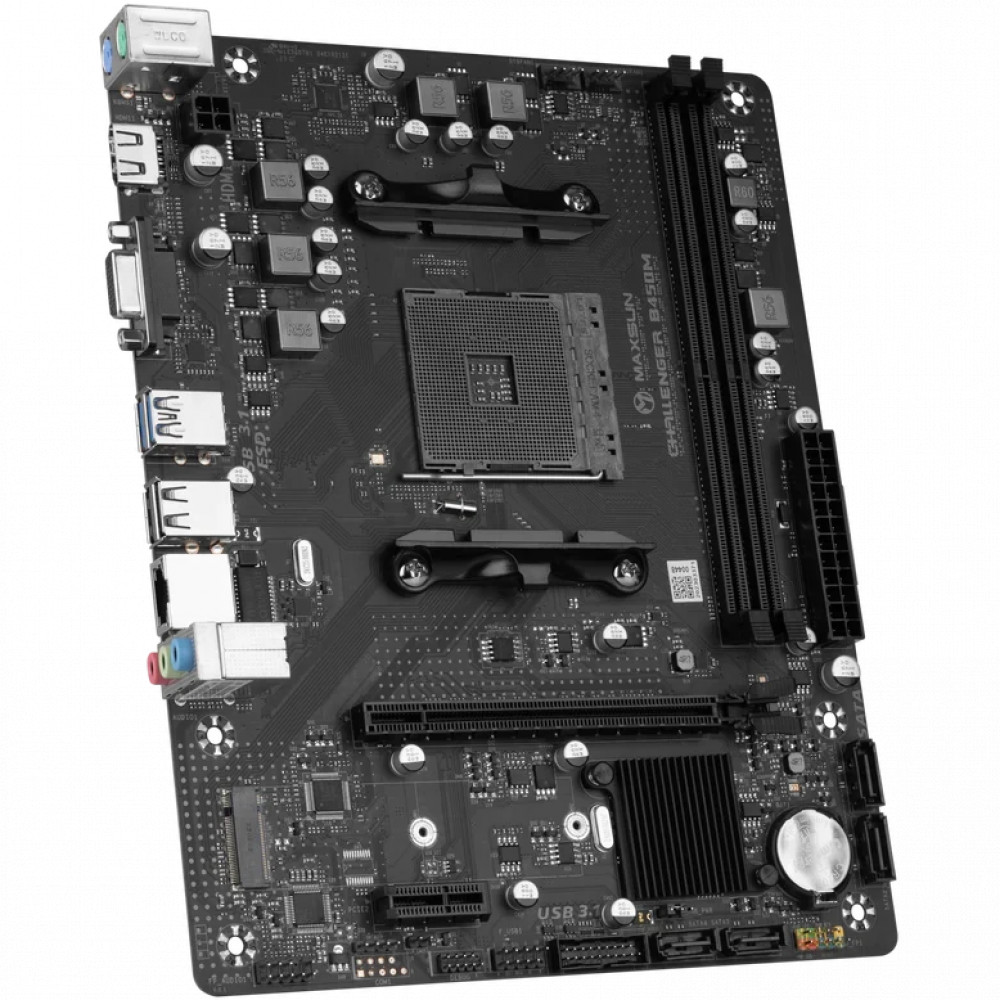 Материнская плата Maxsun Challenger B450M MS-Challenger B450M Micro-ATX, AMD AM4 — фото товара