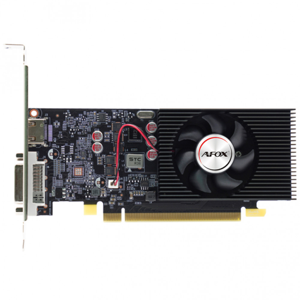 Видеокарта AFOX GT1030 4GB D4 LP Single Fan AF1030-4096D4L2 4 ГБ — фото товара