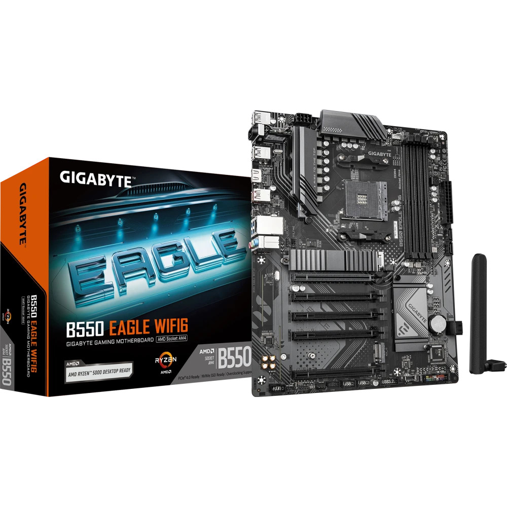 Материнская плата Gigabyte B550 EAGLE WIFI6 ATX, AMD AM4 - миниатюра 4