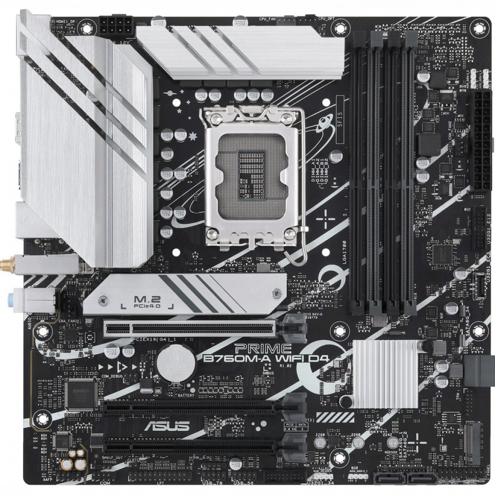 Материнская плата Asus PRIME B760M-A WIFI D4 90MB1CX0-M1EAY0 Micro-ATX, LGA 1700 — фото товара