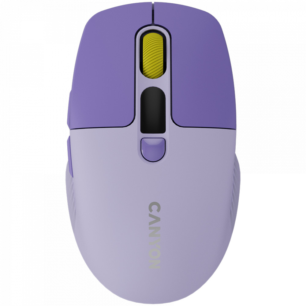 Мышь Canyon MW-26 LCD Silent Dual Mode Wireless Violet CNS-CMSW26V Бюджетные, Беспроводная — фото товара