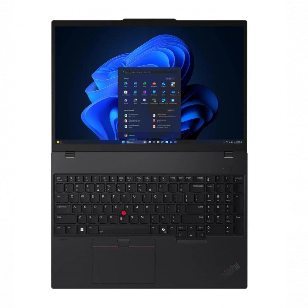 Ноутбук Lenovo ThinkPad T16 G4 21QEA01KCD_PRO 16 ", WUXGA 1920x1200 (16:10), Intel, Core Ultra 5, 32 Гб, 512 ГБ, Intel Graphics, Windows 11 Pro - миниатюра 2