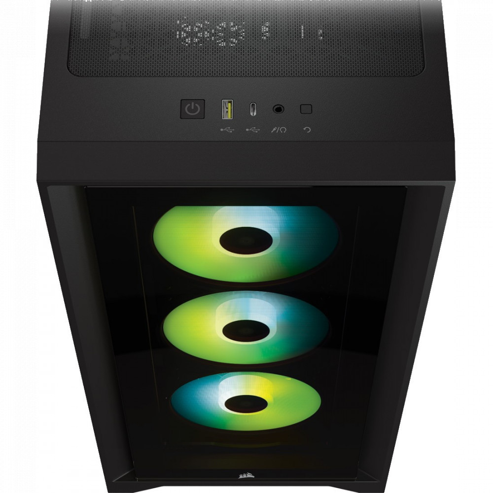 Корпус Corsair iCUE 4000X RGB CC-9011204-WW Mid-Tower - миниатюра 3