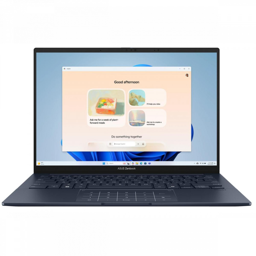 Ноутбук Asus Zenbook 14 90NB14W7-M00MP0 14 ", WUXGA 1920x1200 (16:10), Intel, Core Ultra 7, 16 Гб, 512 ГБ, Intel Arc Graphics, Windows 11 Home - миниатюра 2