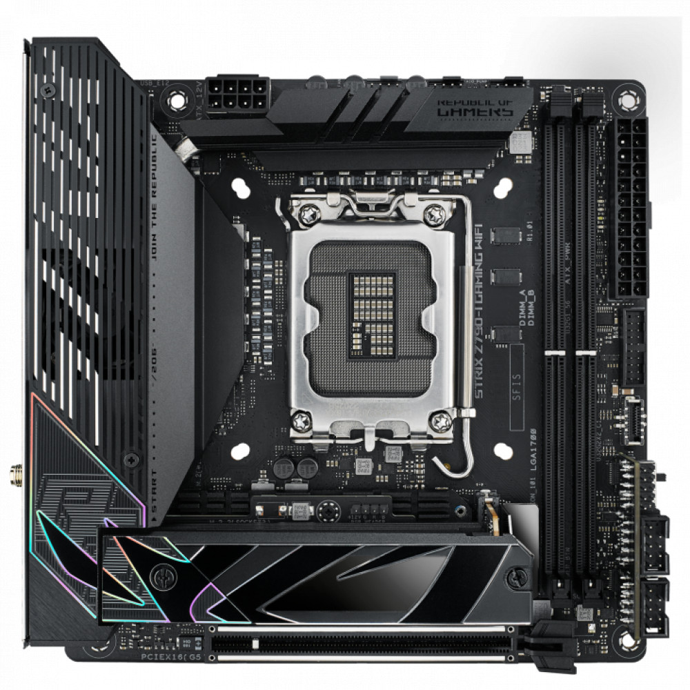 Материнская плата Asus ROG STRIX Z790-I GAMING WIFI 90MB1CM0-M0EAY0 Mini-ITX, LGA 1700 — фото товара
