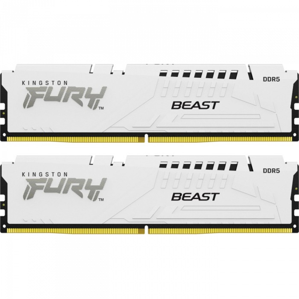 ОЗУ Kingston Beast White KF556C36BWEK2-64 DIMM, DDR5, 64 Гб (2 х 32 Гб), 5200 МГц — фото товара