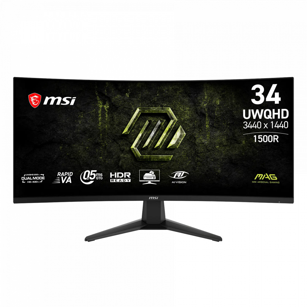 Монитор MSI MAG 346CQDF E20 9S6-3DD71M-022 34 ", VA, Ultra-Wide QHD 3440x1440 (21:9), 400 Гц — фото товара