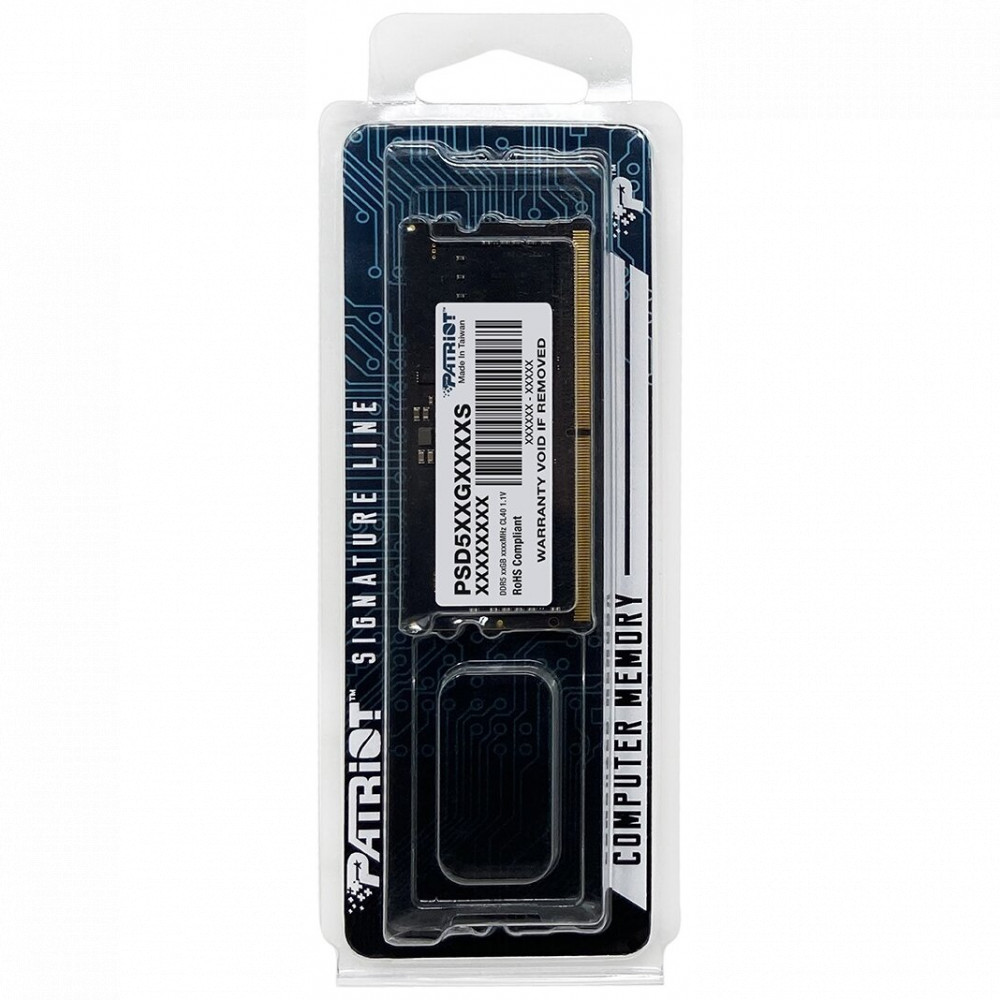 ОЗУ Patriot PSD58G480041S SO-DIMM, DDR5, 8 Гб, 4800 МГц - миниатюра 2