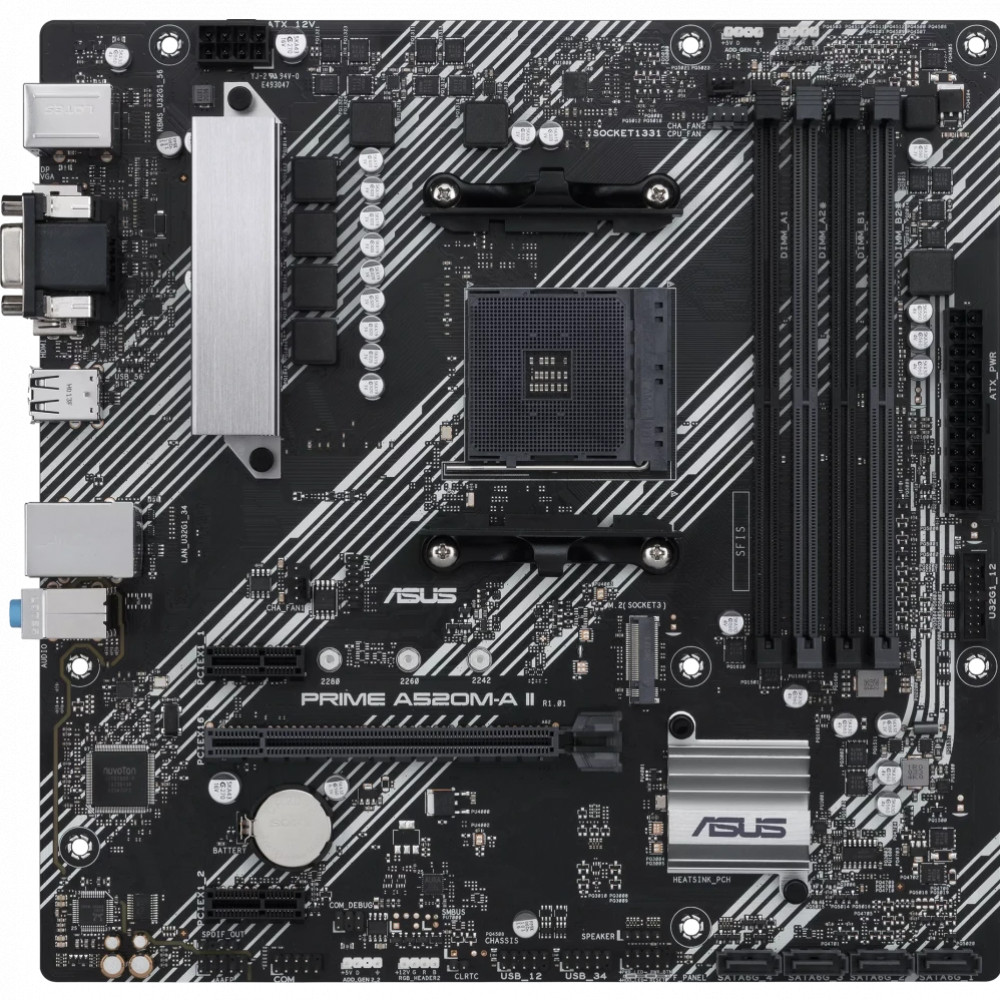 Материнская плата Asus PRIME A520M-A II/CSM 90MB17H0-M0EAYC Micro-ATX, AMD AM4 — фото товара