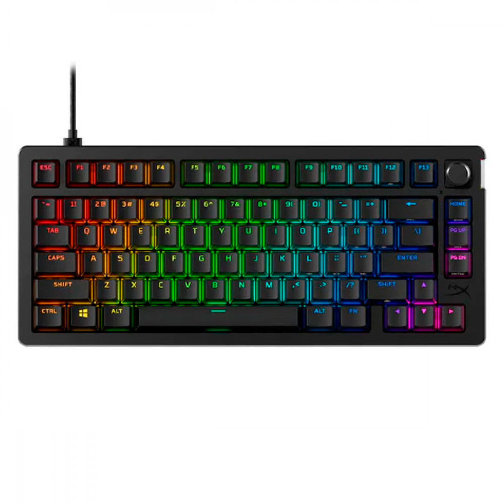Клавиатура HyperX Alloy Rise 75, Black 7G7A4AA Проводная, USB — фото товара