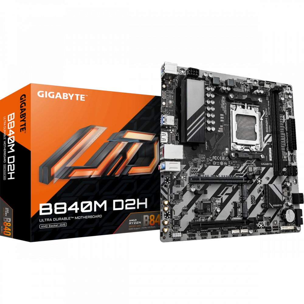 Материнская плата Gigabyte B840M D2H Micro-ATX, AMD AM5 - миниатюра 4