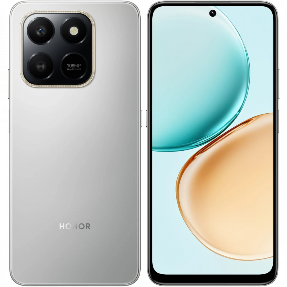 Смартфон Honor X7d 8/256Gb Meteor Silver 5109BXJU 256 Гб, 8 Гб — фото товара