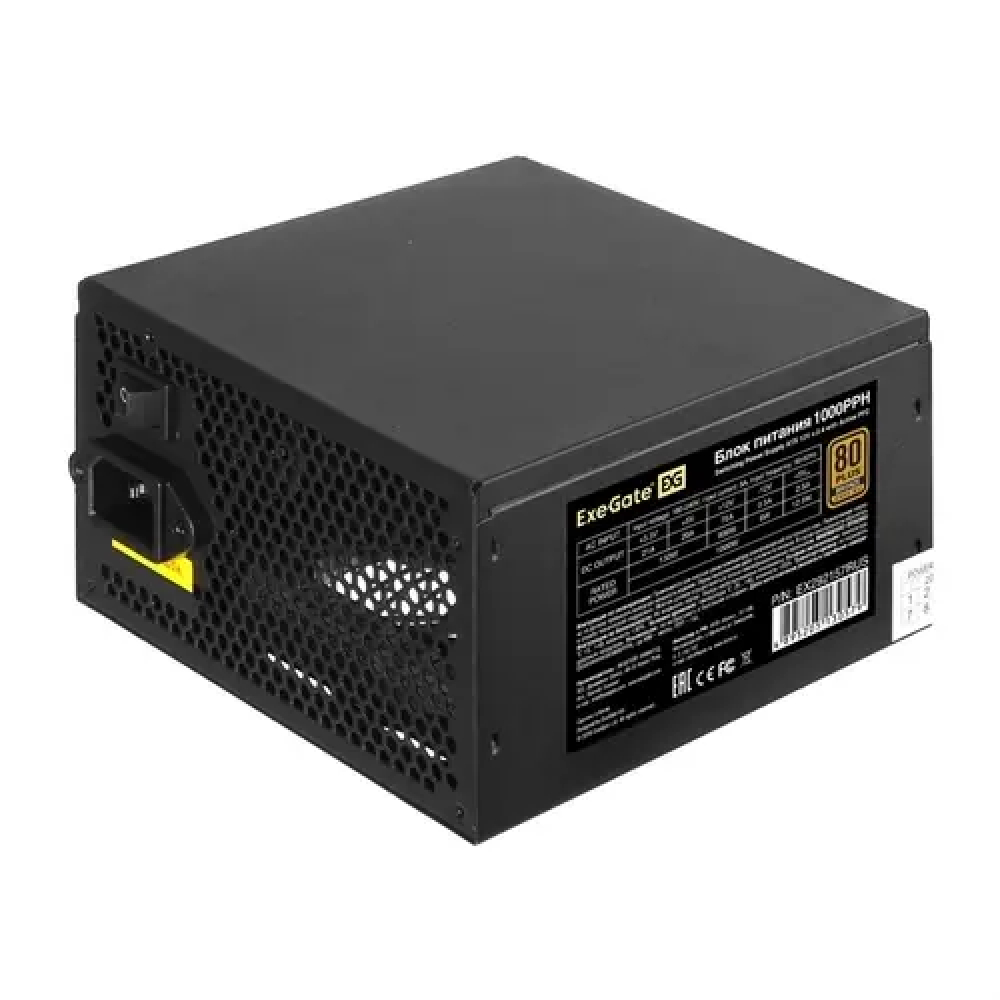 Блок питания ExeGate 80 PLUS Bronze 1000PPH EX292157RUS-S 1000 Вт - миниатюра 2