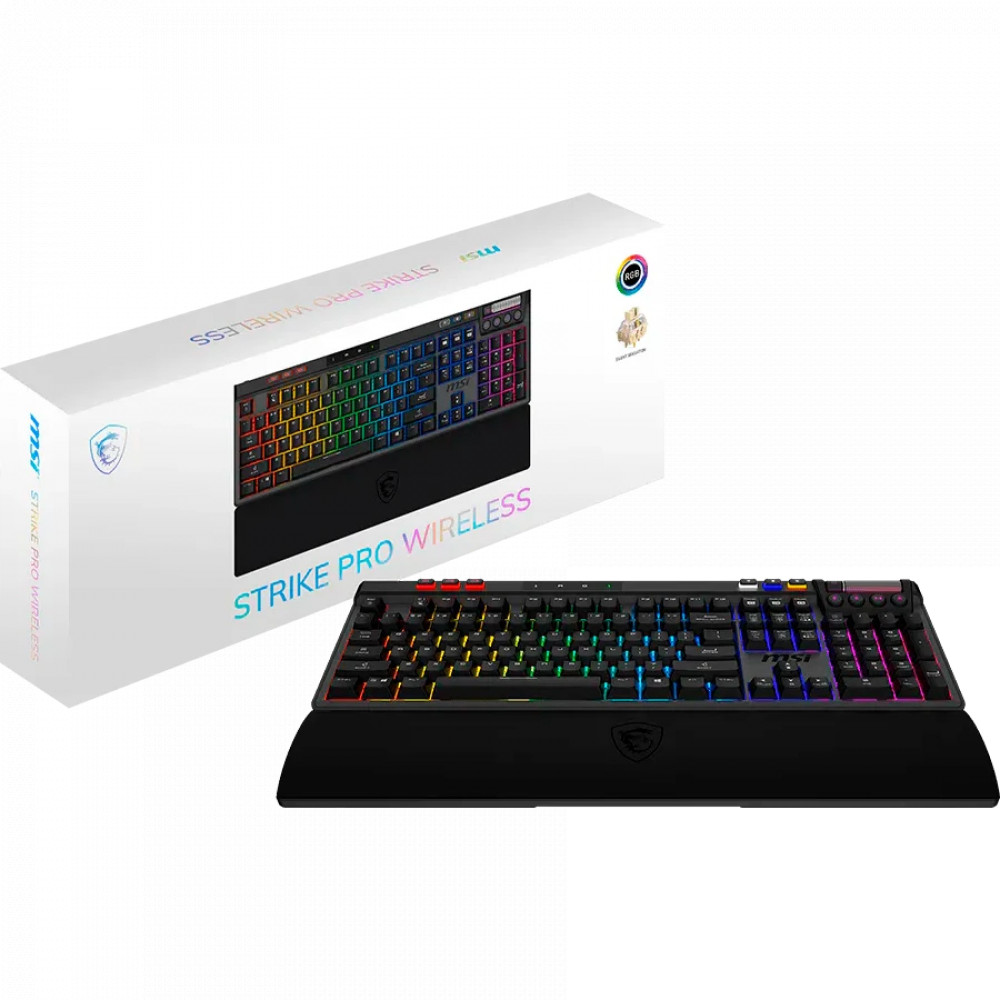Клавиатура MSI STRIKE Pro W Silent S11-43RU210-CLA Беспроводная, Bluetooth - миниатюра 5