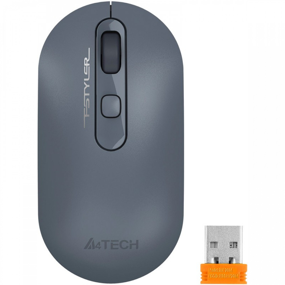 Мышь A4Tech Fstyler FG-20-AshBlue FG20/ASH BLUE Бюджетные, Беспроводная — фото товара