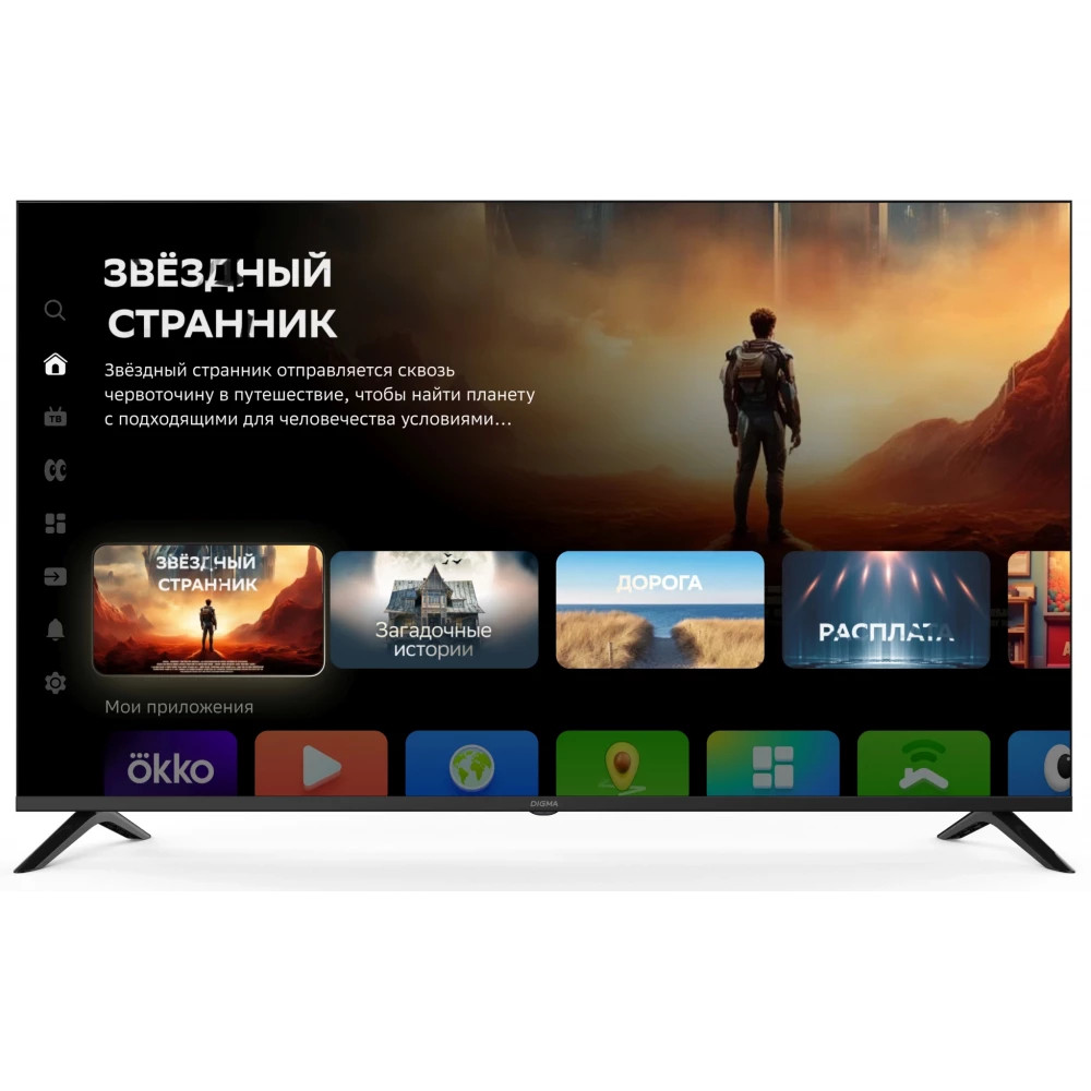 Телевизор Digma 55" DM-LED55UBB40 55 ", Smart TV, Черный — фото товара