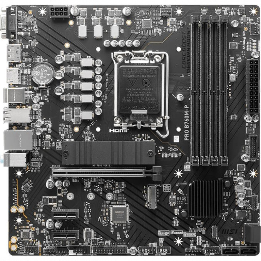 Материнская плата MSI PRO B760M-P Micro-ATX, LGA 1700 - миниатюра 2
