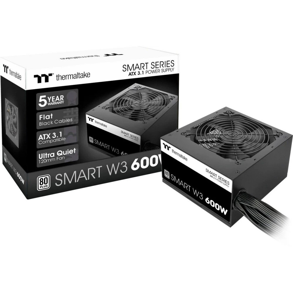 Блок питания Thermaltake Smart W3 600W PS-SPW-0600NNFAWE-1 600 Вт — фото товара