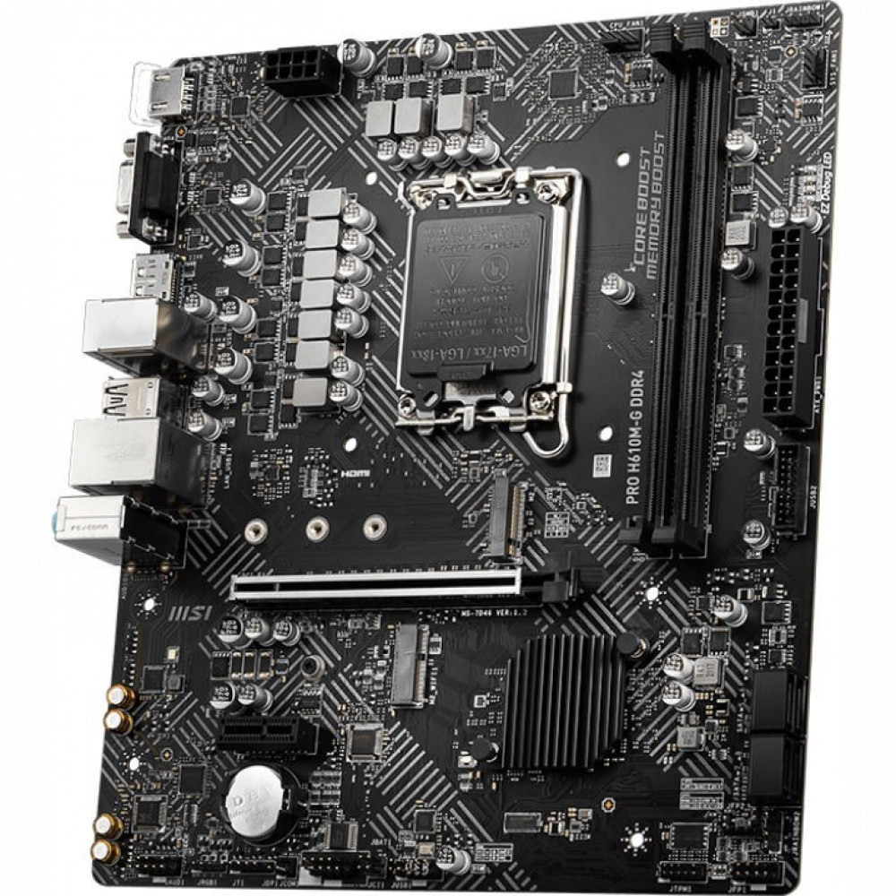 Материнская плата MSI PRO H610M-G DDR4 Micro-ATX, LGA 1700 - миниатюра 3