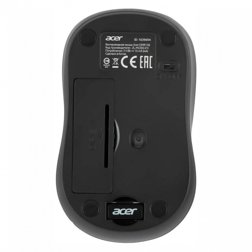 Мышь Acer OMR136 красный ZL.MCEEE.01J Бюджетные, Беспроводная - миниатюра 3
