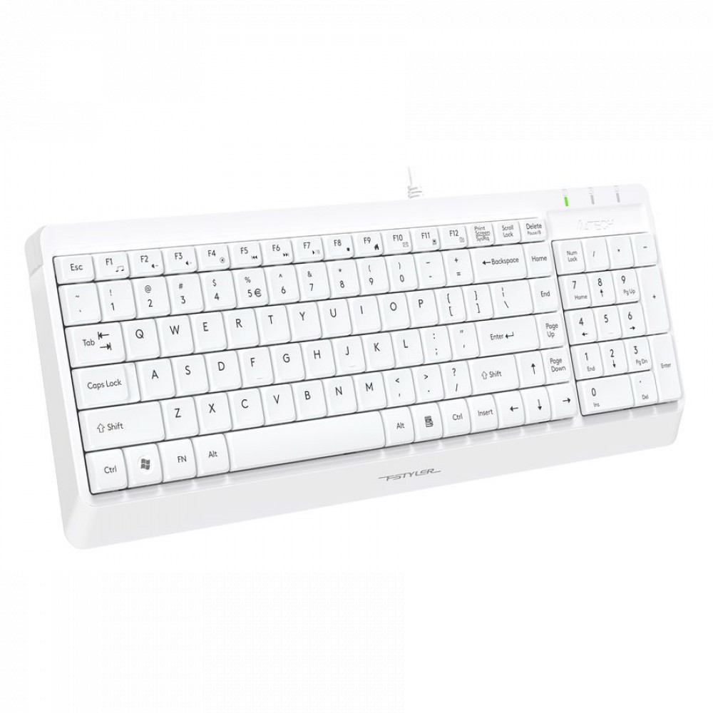 Клавиатура + мышь A4Tech Fstyler F1512 F1512 WHITE - миниатюра 7