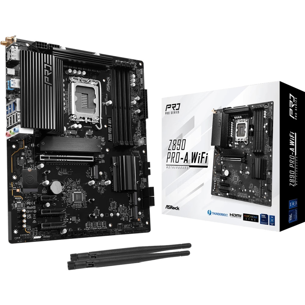 Материнская плата ASRock Z890 PRO-A WIFI ATX, LGA 1851 - миниатюра 5