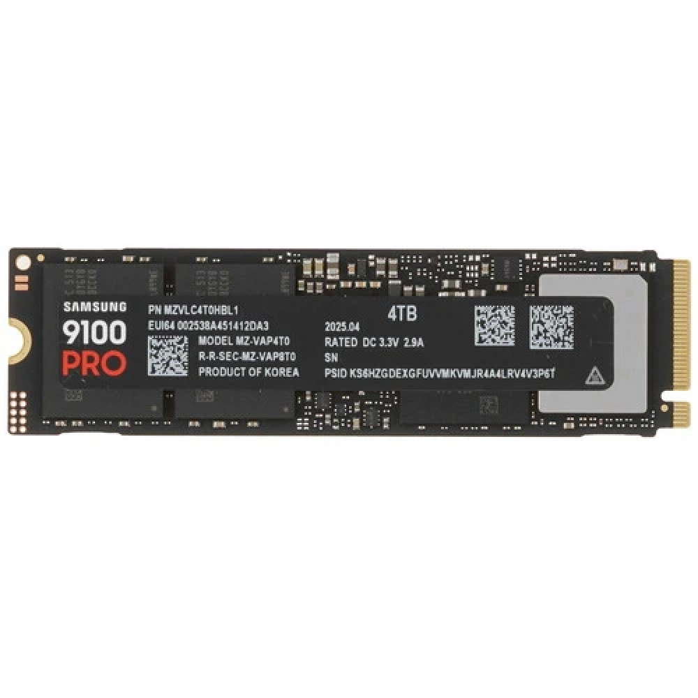 Жесткий диск Samsung 9100 PRO MZ-VAP4T0BW SSD (твердотельные), 4 ТБ, M.2, PCIe - миниатюра 2