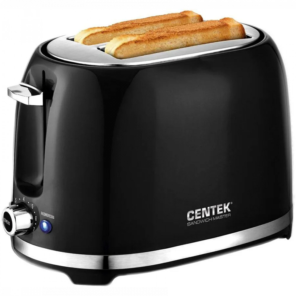Тостер Centek CT-1432/BLACK 850 Вт — фото товара