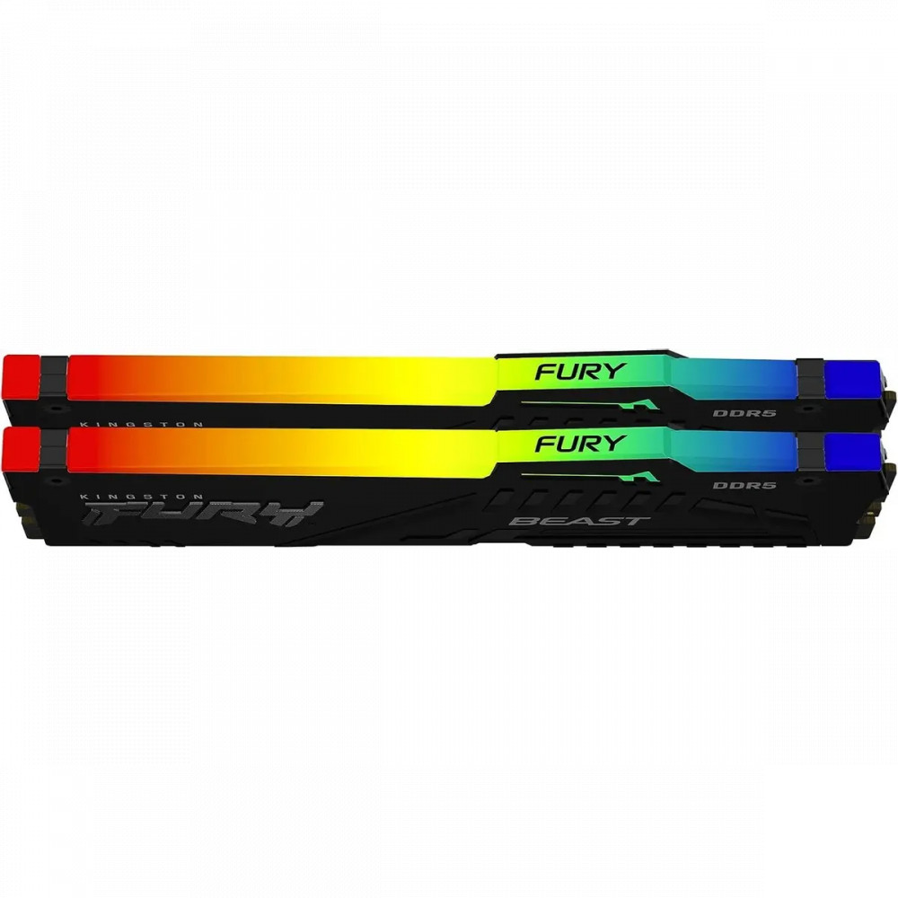 ОЗУ Kingston Fury Beast KF560C30BBEAK2-32 DIMM, DDR5, 32 Гб (2 х 16 Гб), 6000 МГц - миниатюра 3