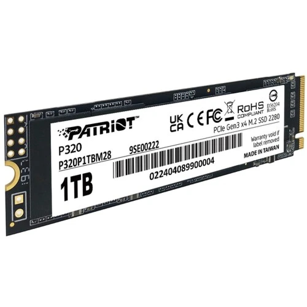 Жесткий диск Patriot P320 P320P1TBM28 SSD (твердотельные), 1 ТБ, M.2, PCIe - миниатюра 2