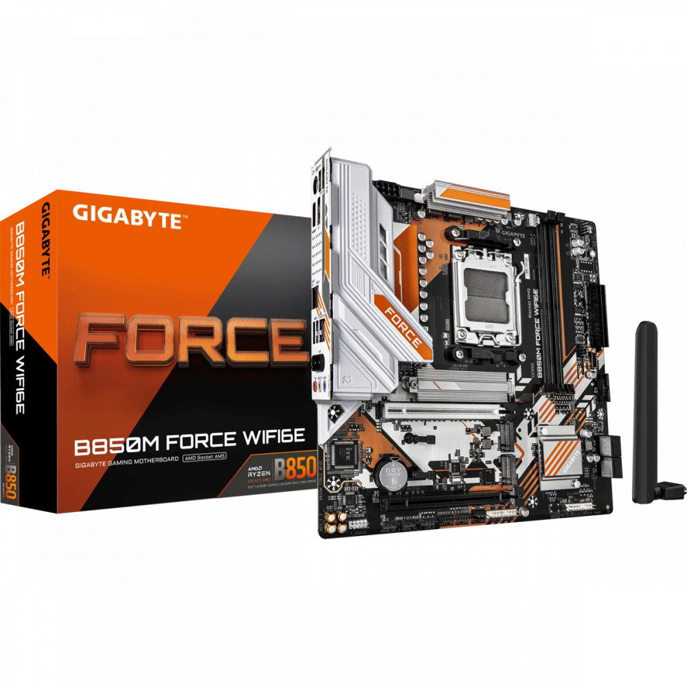 Материнская плата Gigabyte B850M Force WIFI6E rev. 1.2 Micro-ATX, AMD AM5 - миниатюра 4