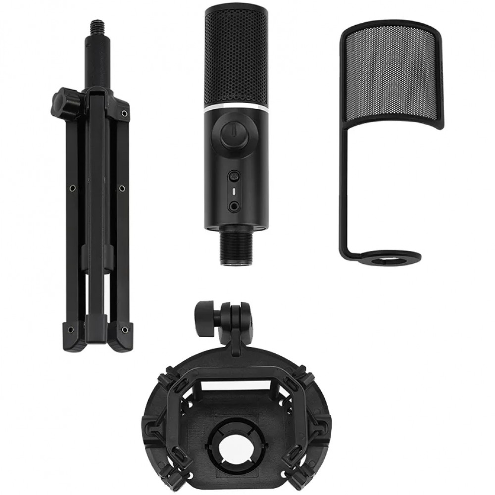 Микрофон Streamplify MIC Tripod 1.8m USB RGB Black MIC-48-RGB-TP-BK - миниатюра 5
