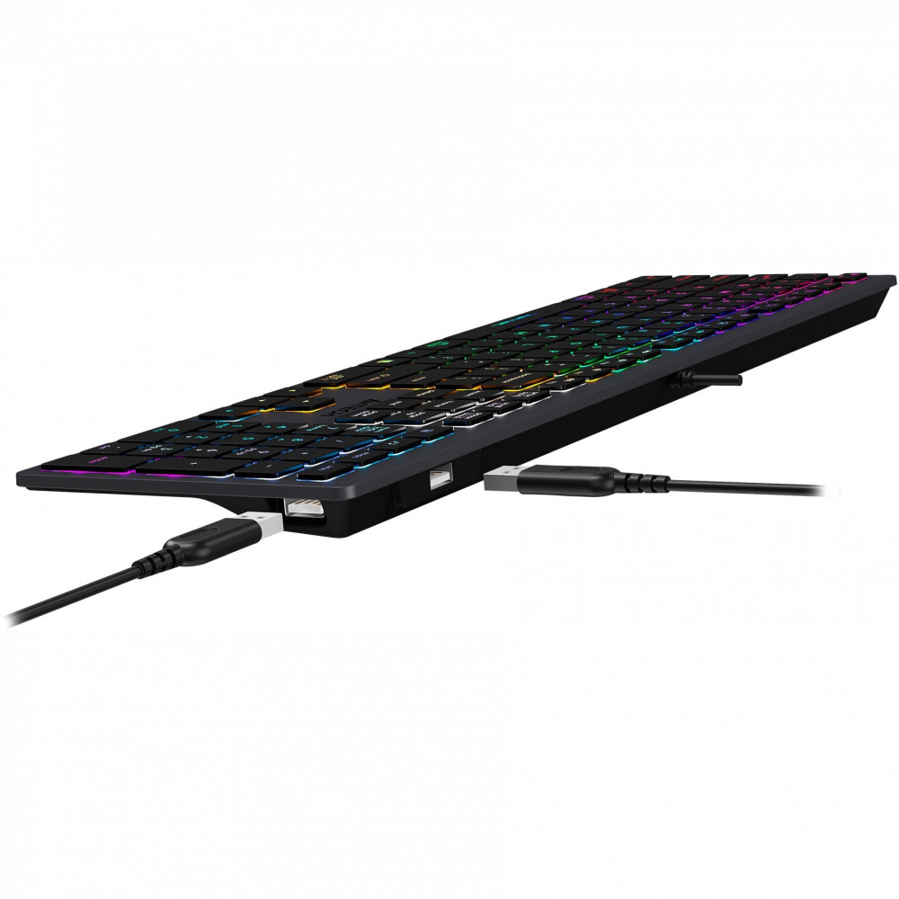 Клавиатура A4Tech Fstyler FX60H-Neon Проводная, USB - миниатюра 2