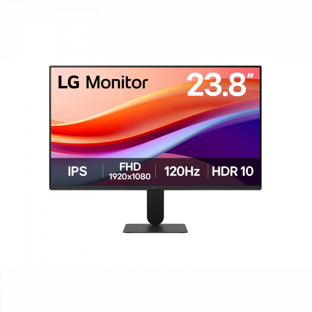 Монитор LG 24U411A-B 24U411A-B.ARUQ 23.8 ", IPS, Full HD 1920x1080 (16:9), 120 Гц — фото товара