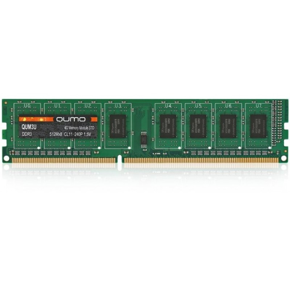 ОЗУ Qumo DDR3 DIMM 4GB QUM3U-4G1333K9R DIMM, DDR3, 4 Гб, 1333 МГц — фото товара