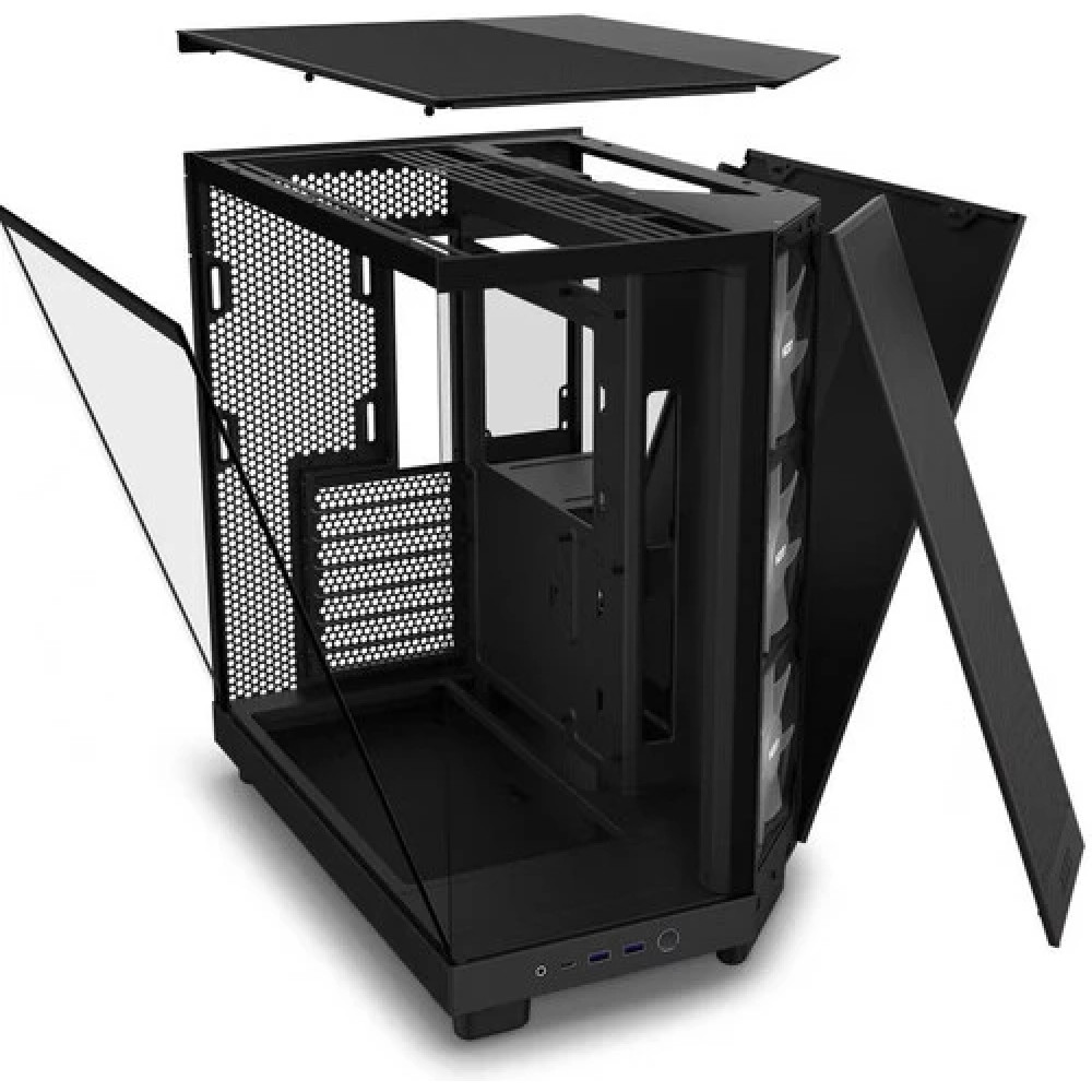 Корпус NZXT H6 Flow RGB Black CC-H61FB-R1 Mid-Tower - миниатюра 5