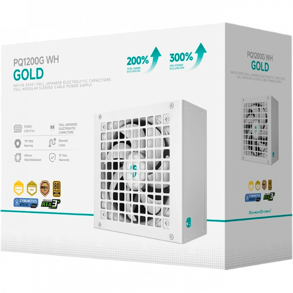 Блок питания GamerStorm PQ1200G White PQ1200GWH 1200 Вт - миниатюра 5