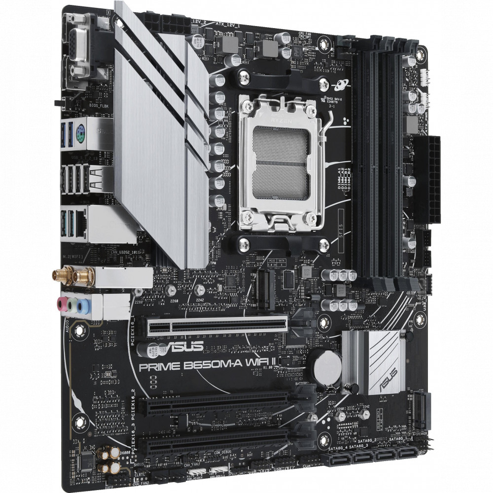 Материнская плата Asus PRIME B650M-A WIFI II Micro-ATX, AMD AM5 — фото товара
