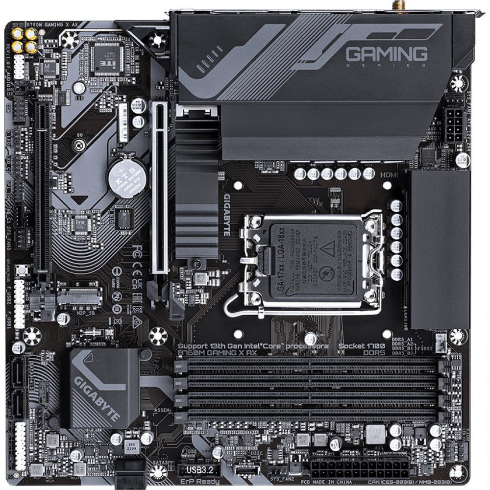 Материнская плата Gigabyte B760M GAMING X AX Micro-ATX, LGA 1700 - миниатюра 3