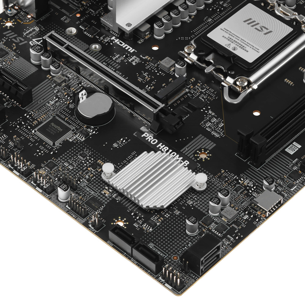 Материнская плата MSI PRO H810M-B Micro-ATX, LGA 1851 - миниатюра 4