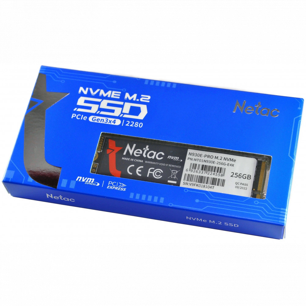Жесткий диск Netac N930E Pro Series NT01N930E-256G-E4X SSD (твердотельные), 256 ГБ, M.2, PCIe - миниатюра 4