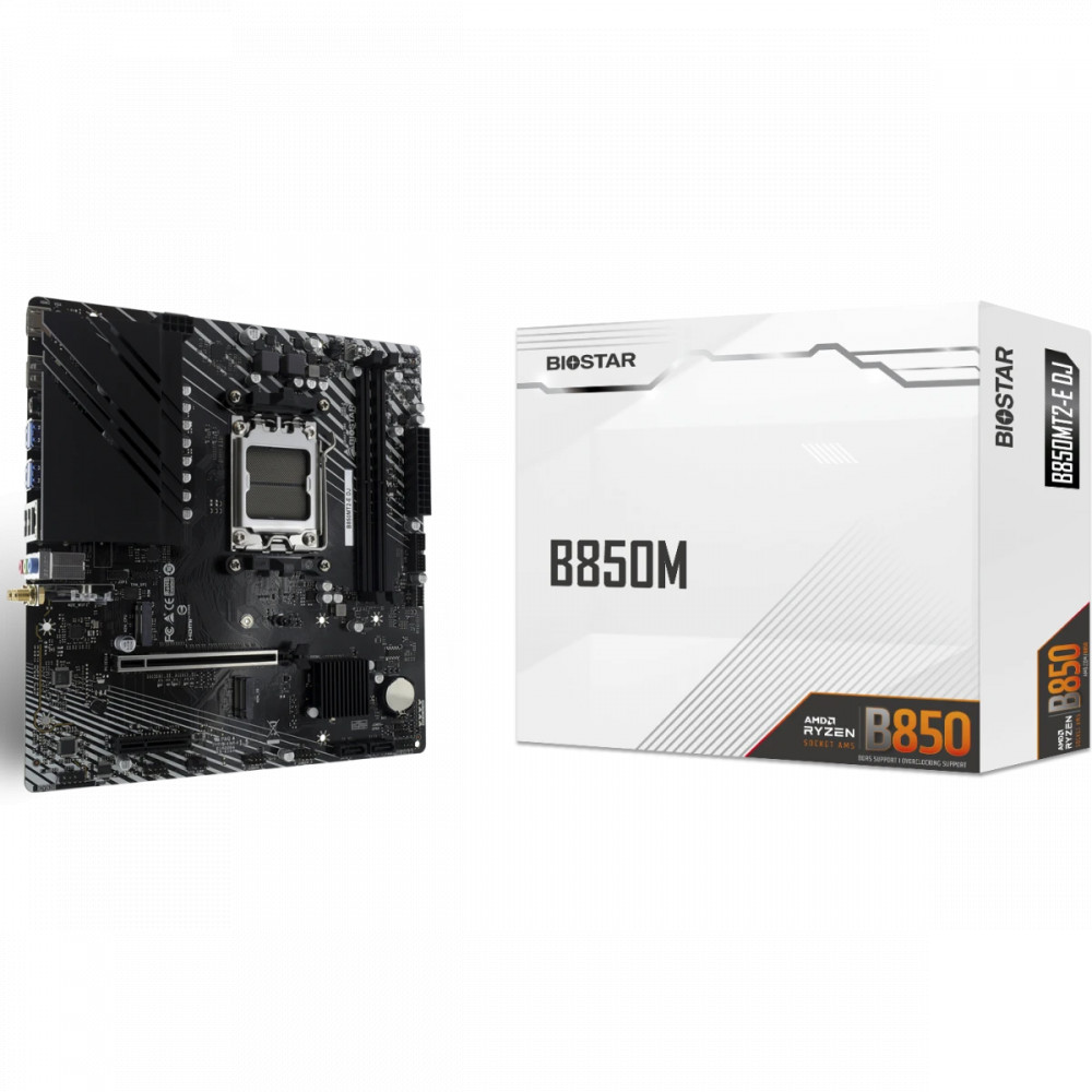Материнская плата BIOSTAR B850MT2-E DJ Micro-ATX, AMD AM5 - миниатюра 4
