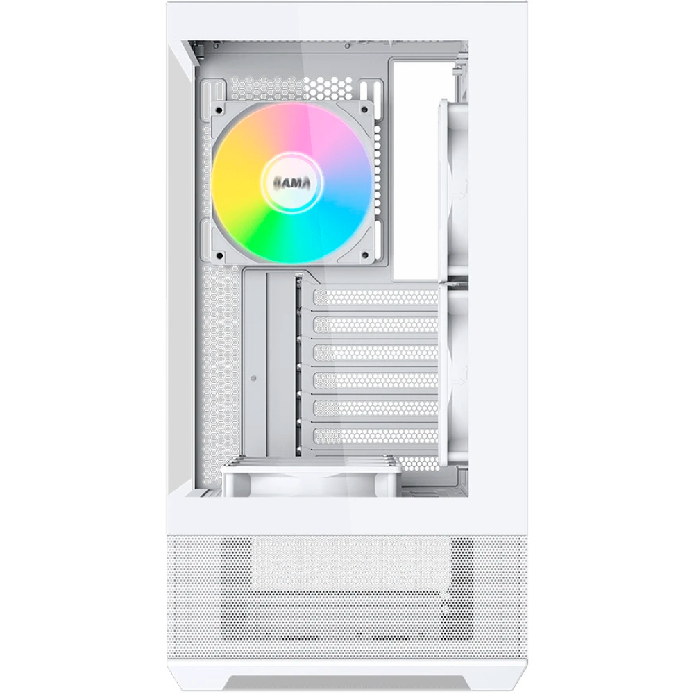 Корпус Sama V40 White V40-WHADA6X1-GL Mid-Tower - миниатюра 2
