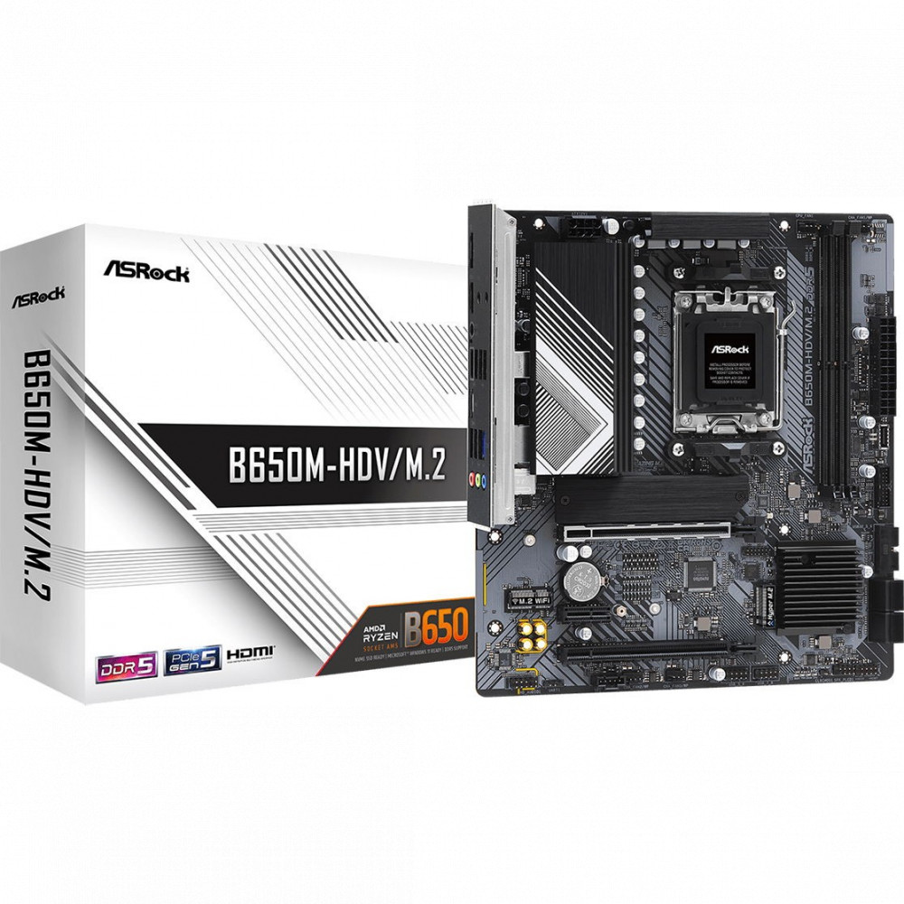 Материнская плата ASRock B650M-HDV/M.2 Micro-ATX, AMD AM5 - миниатюра 6