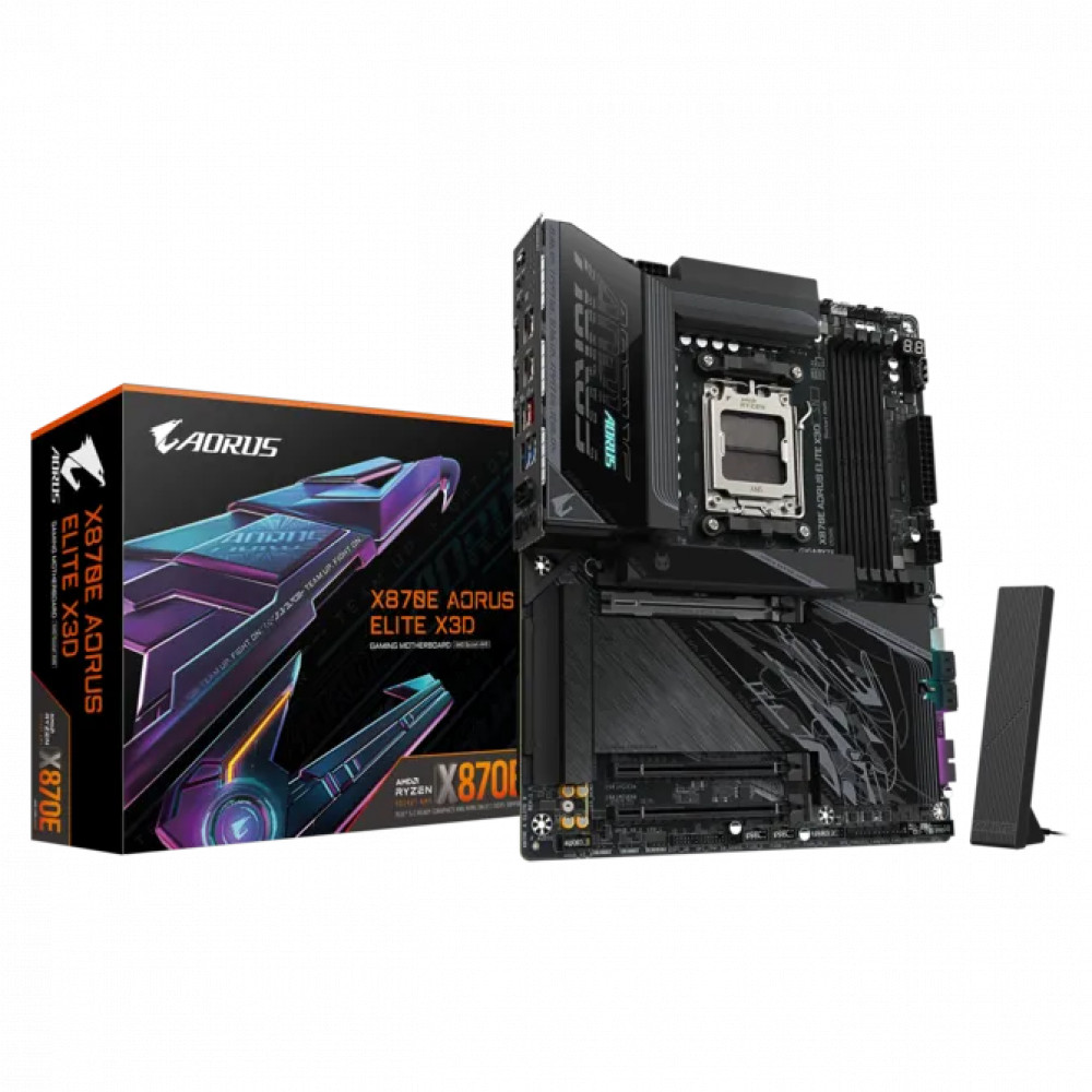 Материнская плата Gigabyte X870E AORUS ELITE X3D ATX, AMD AM5 — фото товара