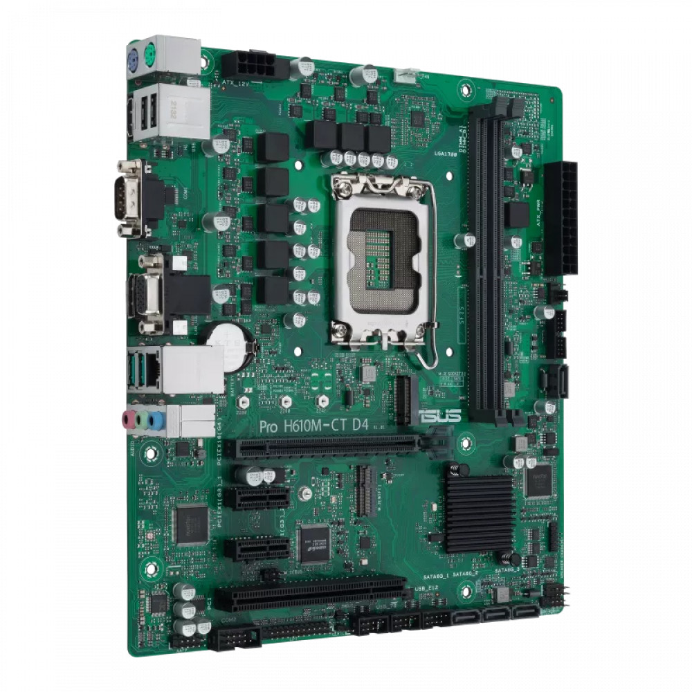 Материнская плата Asus PRO H610M-C D4-CSM 90MB1A30-M0EAYC Mini-ATX, LGA 1700 — фото товара