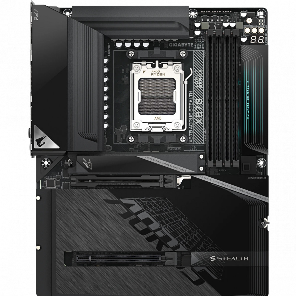 Материнская плата Gigabyte X870 AORUS STEALTH ATX, AMD AM5 - миниатюра 2