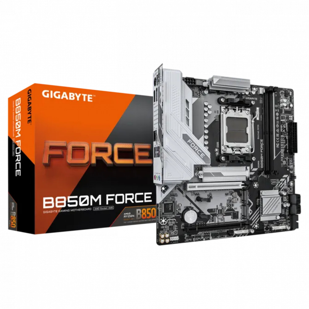 Материнская плата Gigabyte B850M FORCE 1.1 Micro-ATX, AMD AM5 — фото товара