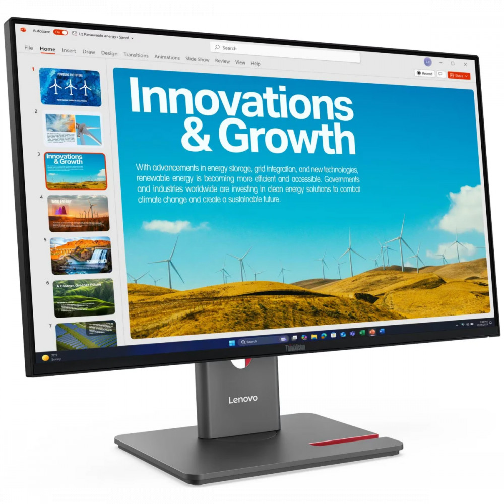 Монитор Lenovo P24QD-40 64B1GAR1CB 23.8 ", IPS, Quad HD 2560x1440 (16:9), 120 Гц - миниатюра 2